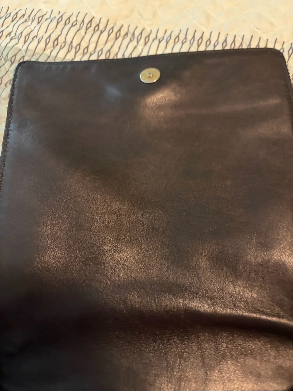 Coach Legacy 9821 Black Leather Flap Small Crossbody with Gold-Tone Hardware